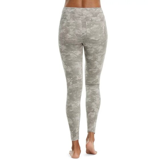SPANX Jeanish Stone Wash Camo Cropped Skinny Legging Jeans, Size S - Picture 2 of 13